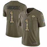 Nike Chiefs 1 Leon Sandcastle Olive Camo Salute To Service Limited Jersey Dzhi,baseball caps,new era cap wholesale,wholesale hats